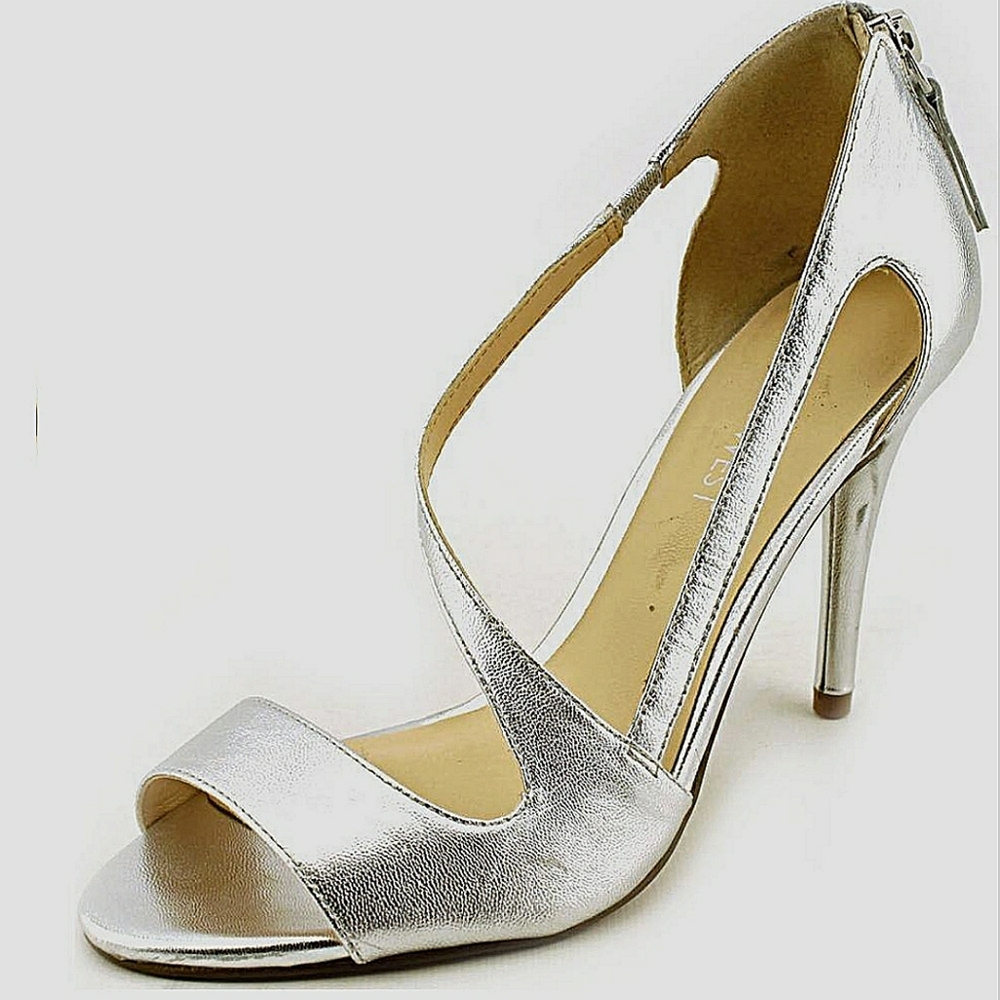 Nine West Silver Heels